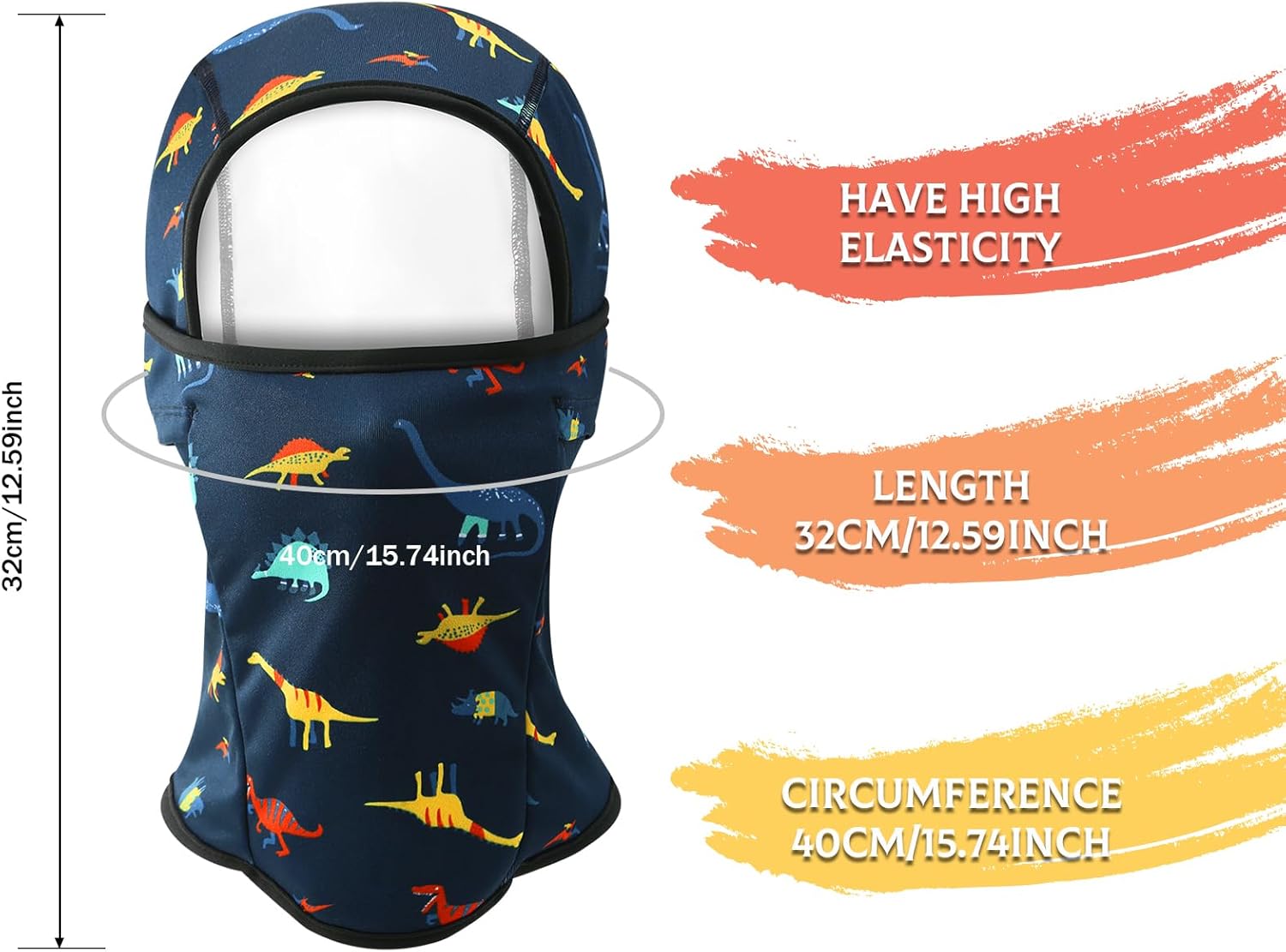 Toddler Boys Winter Balaclava Hat Windproof Warm Ski Full Face Cover