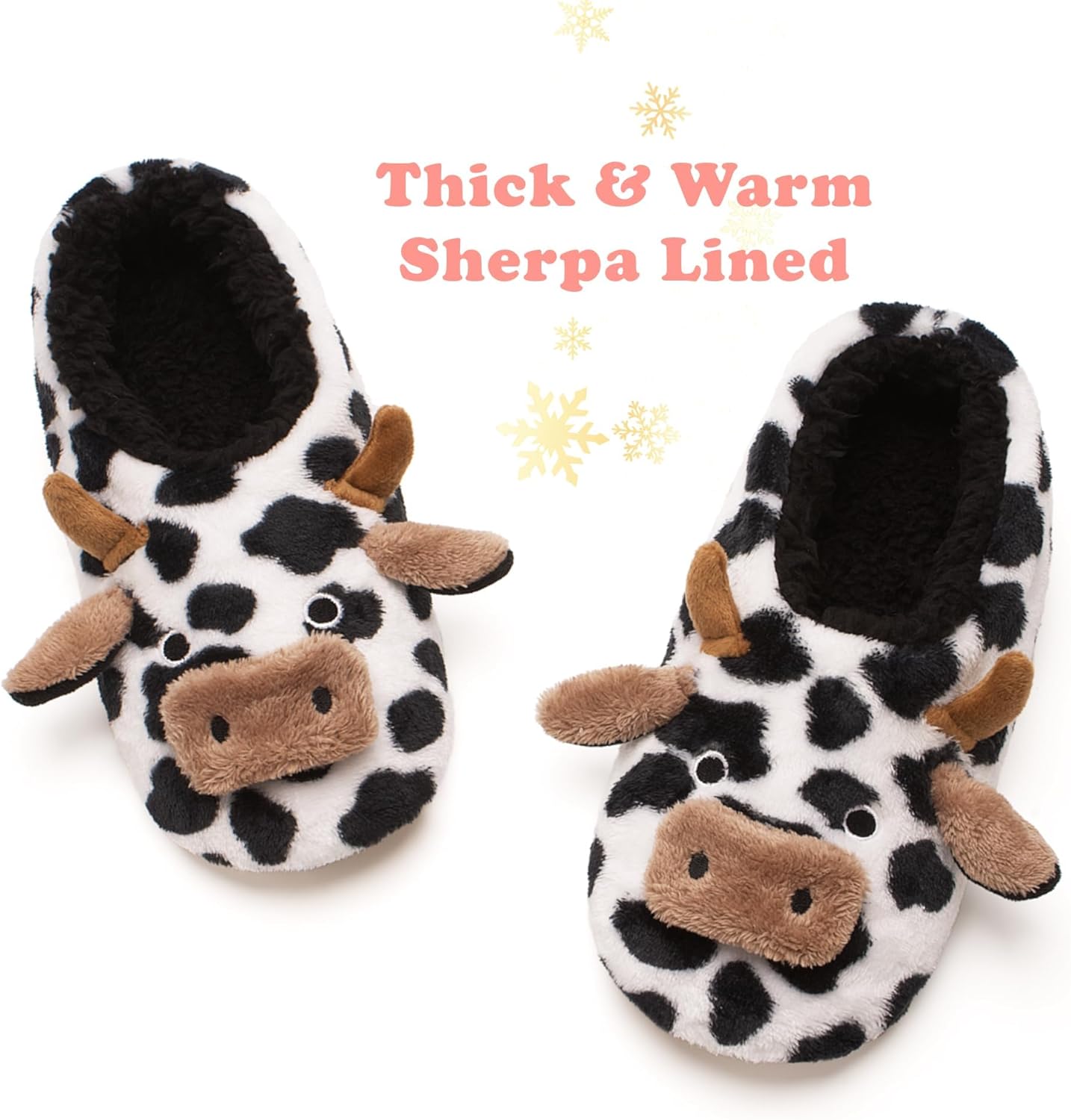 Cute Cozy Animal Slippers for Women Warm Fuzzy
