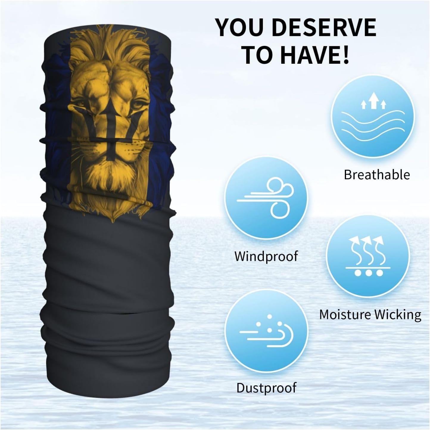 Barbados Lion Face Mask