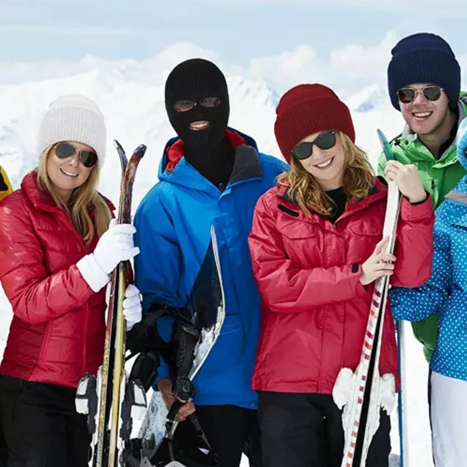 3 Hole Knitted Full Face Ski Mask for Men Women