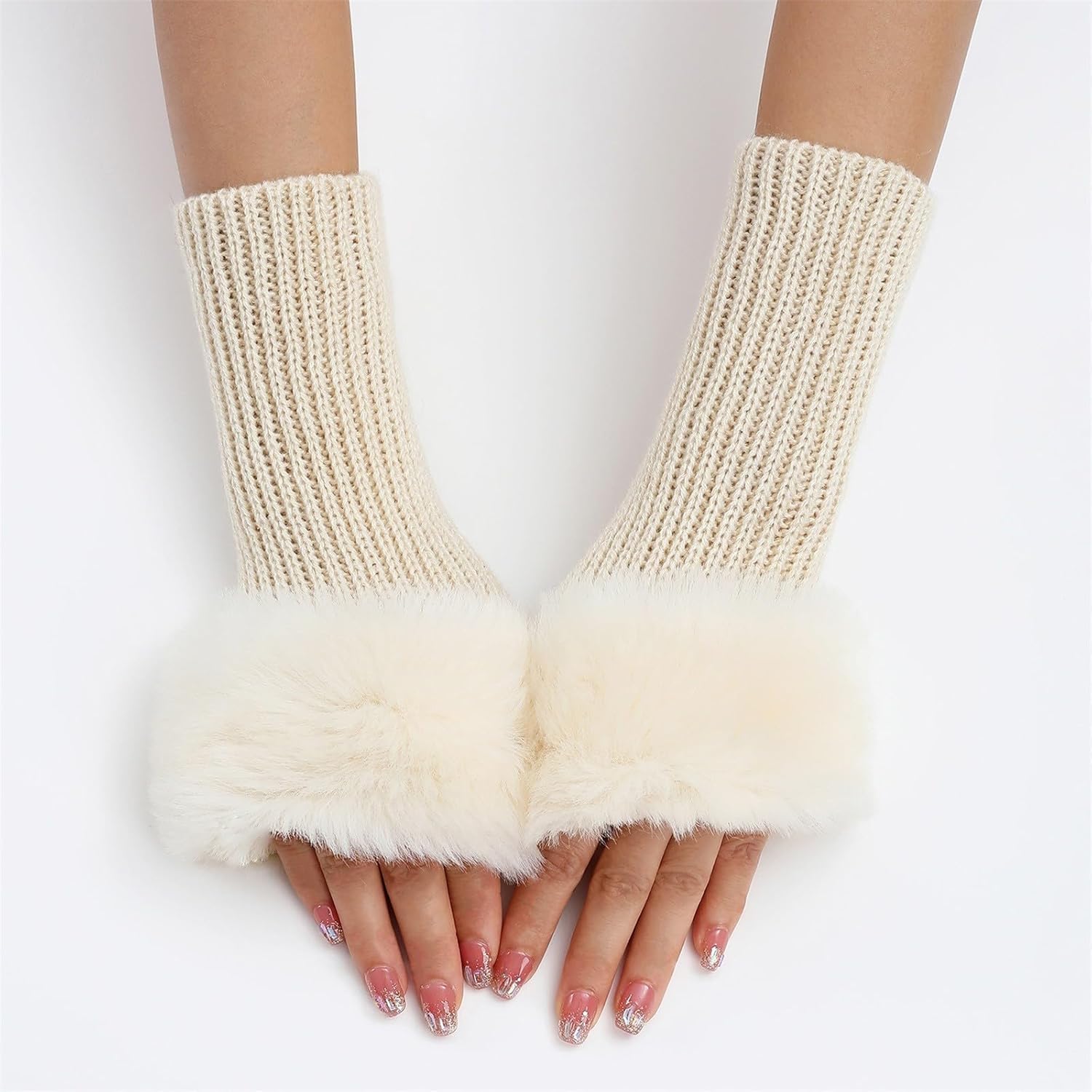 Warm Stretchable Furry ArmWarmers