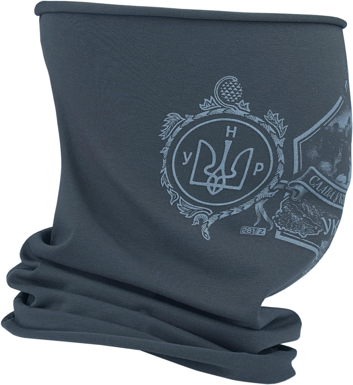 281Z Organic Cotton Neck Gaiter Balaclava with Historical Print
