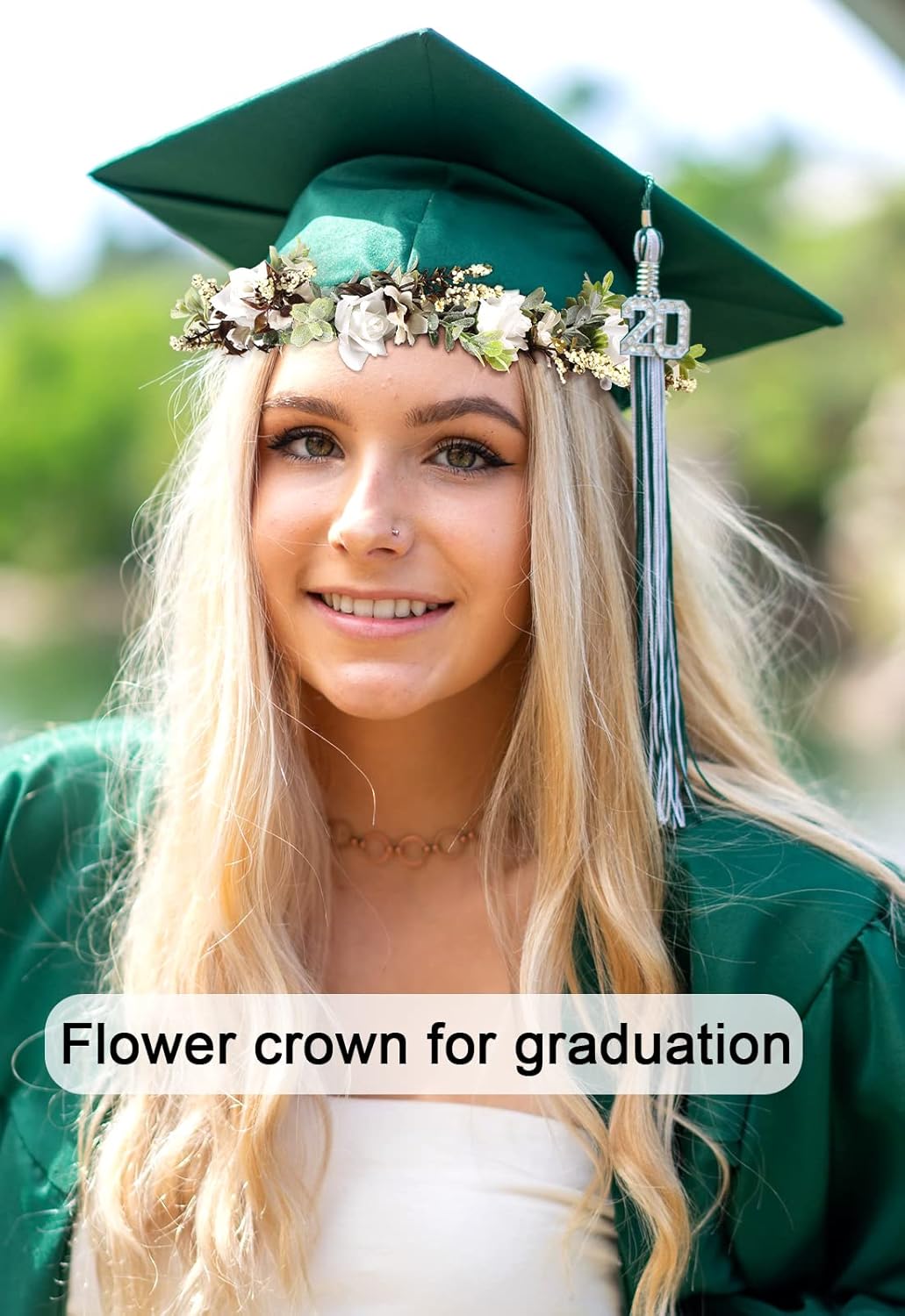 AWAYTR Floral Crown Headband