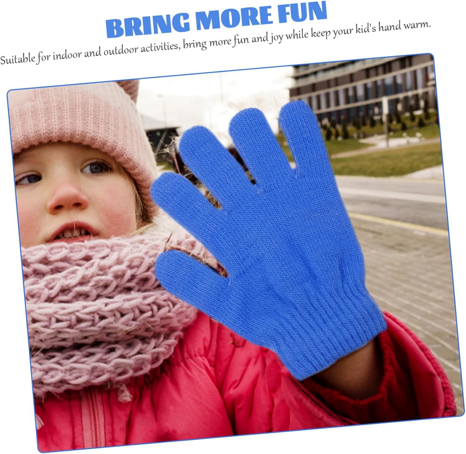 6-Pair Party Kindom Fleece Gloves for Boys
