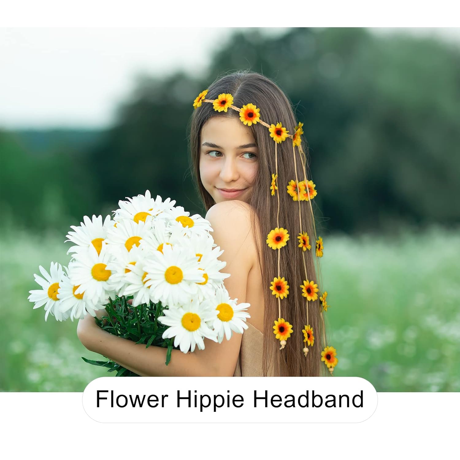 Flower Crown Hippie Adjustable Beauty Headband