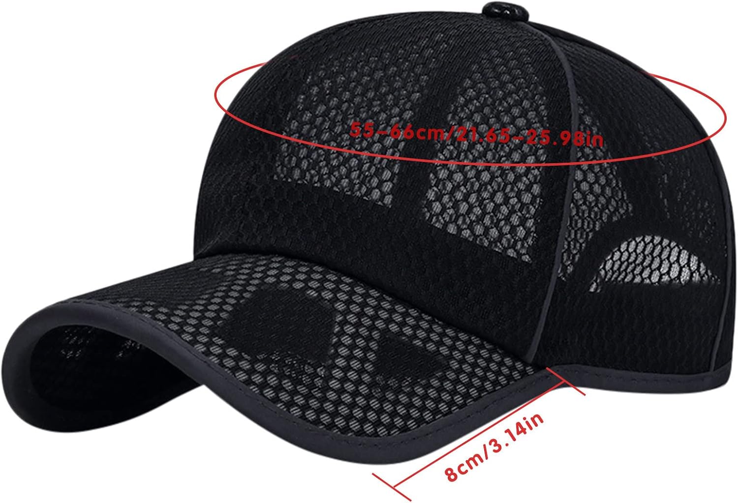 Mens Fashion Heat Rods Mesh Baseball Hats