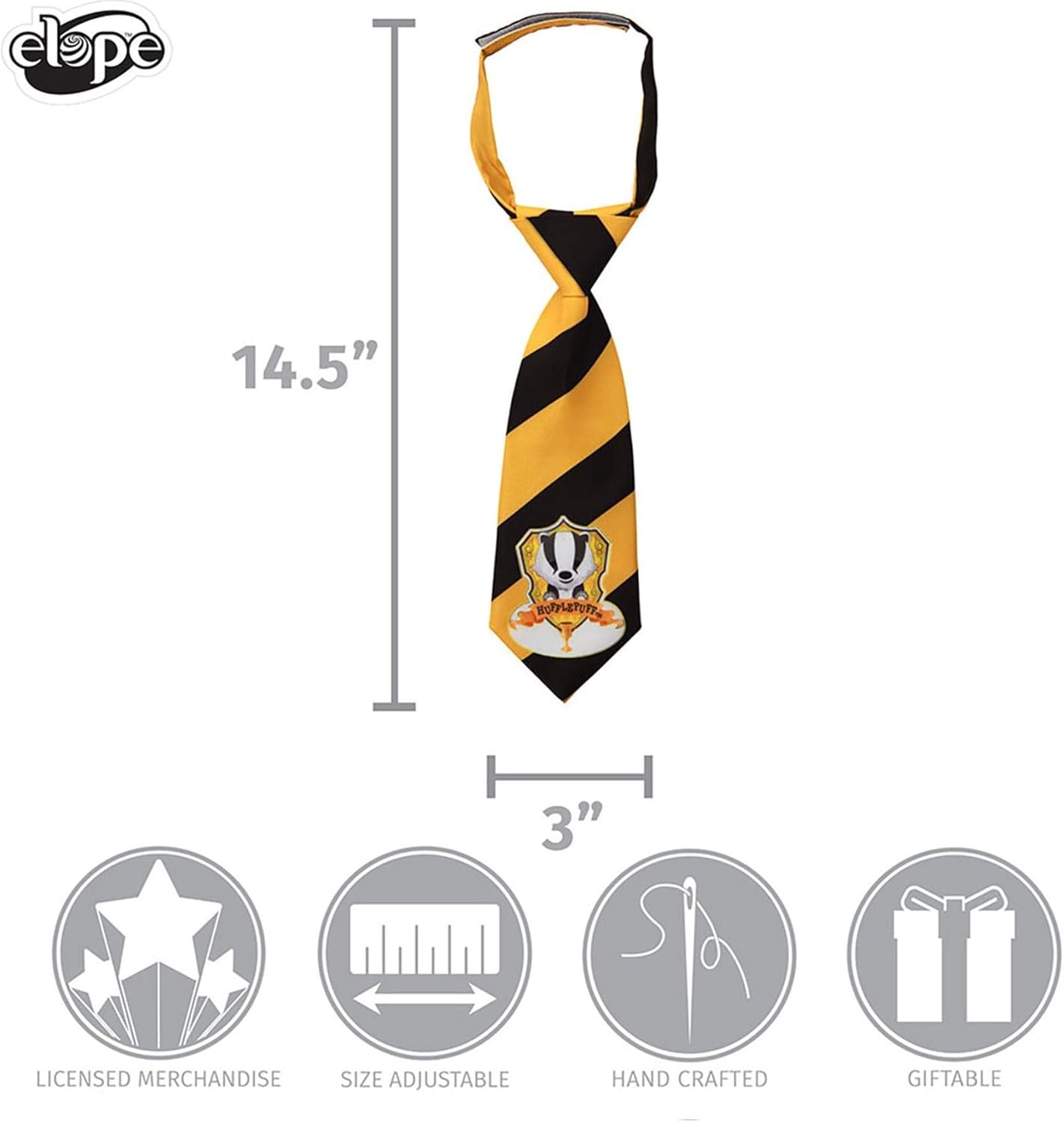 Hufflepuff Crest Breakaway Tie for Toddlers