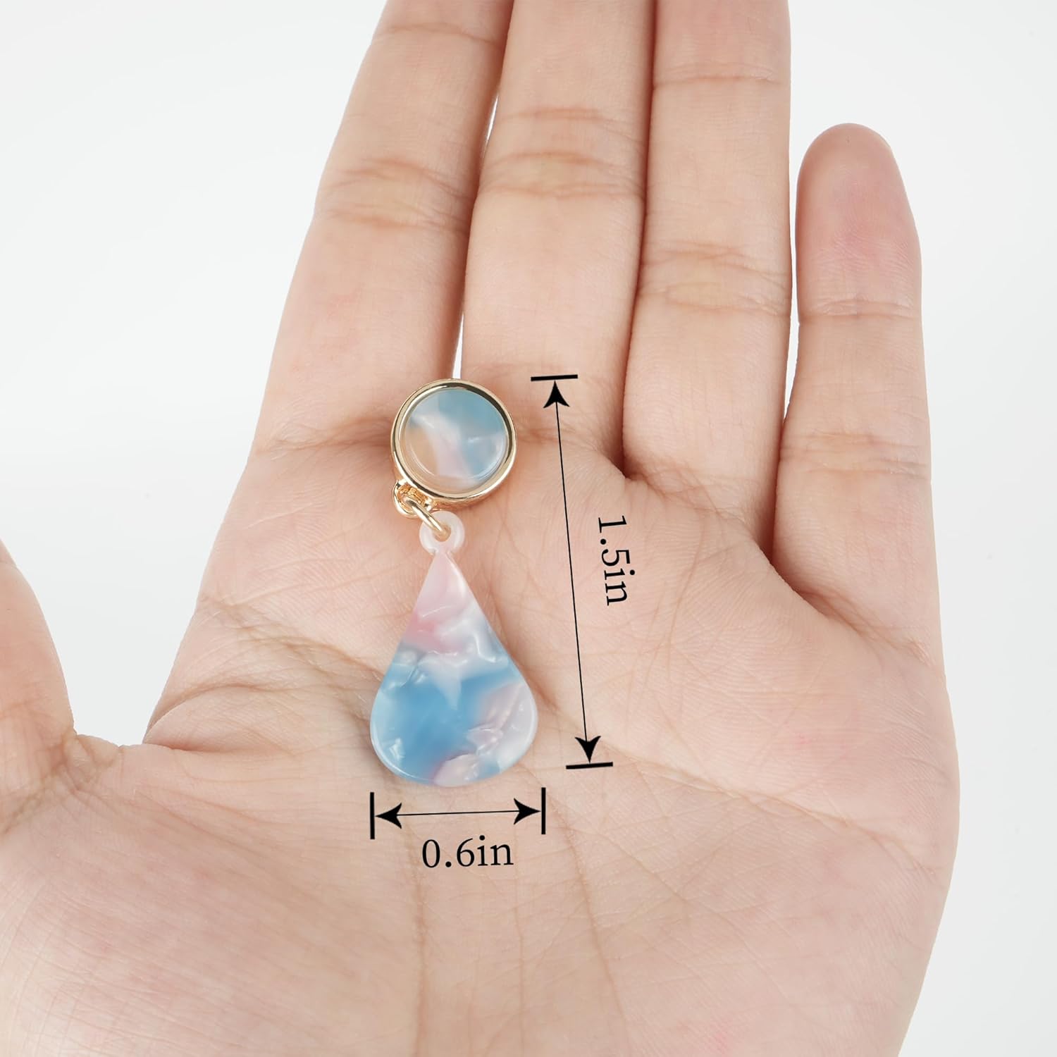 Gender Reveal Earrings Blue Pink for Mothers