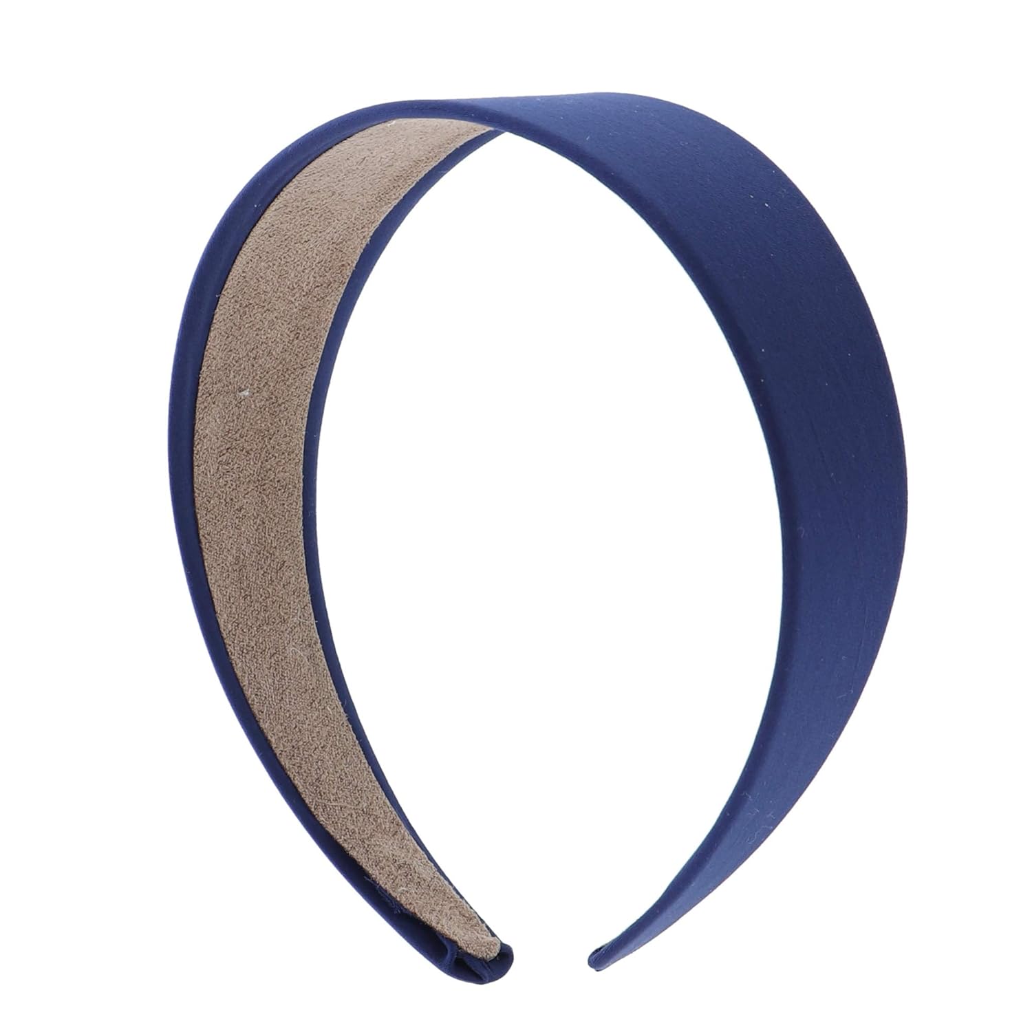 Girls 2 Inch Satin Headband Navy