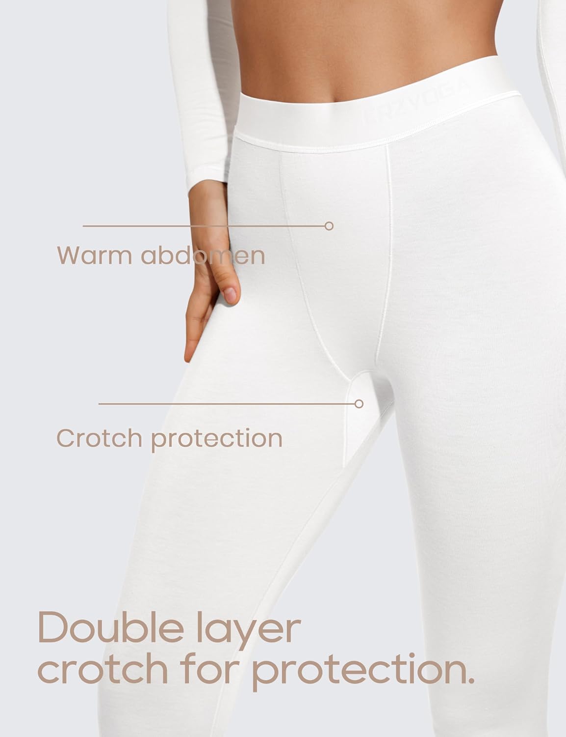 CRZ YOGA Thermal Set for Women Stay Warm Comfortable