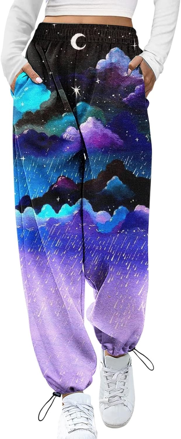 Womens Sweatpants With Pockets High Waisted Joggers