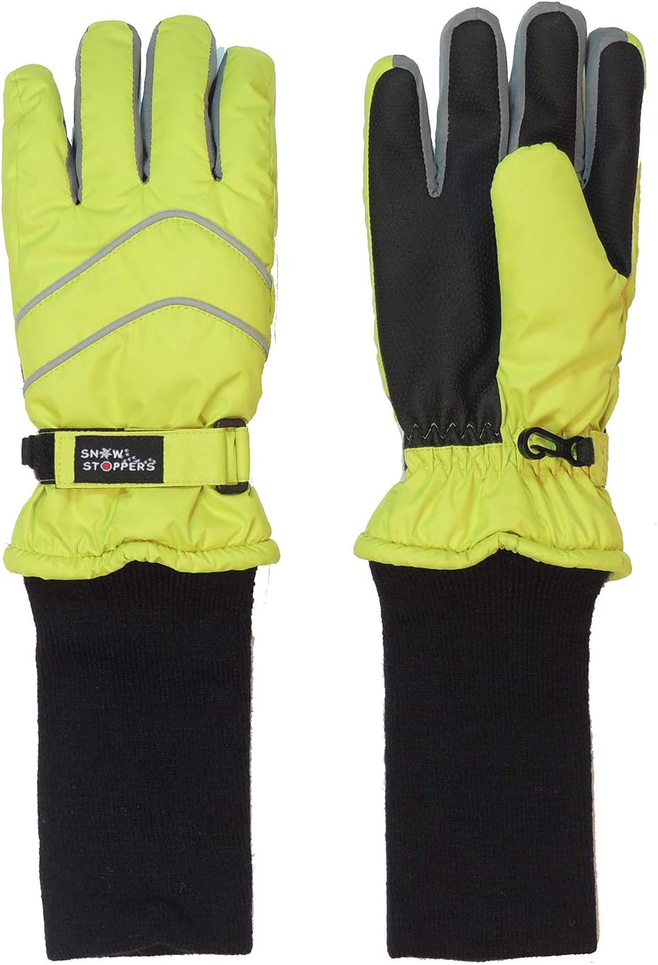 SnowStoppers Kids Waterproof Long Cuff Winter Gloves