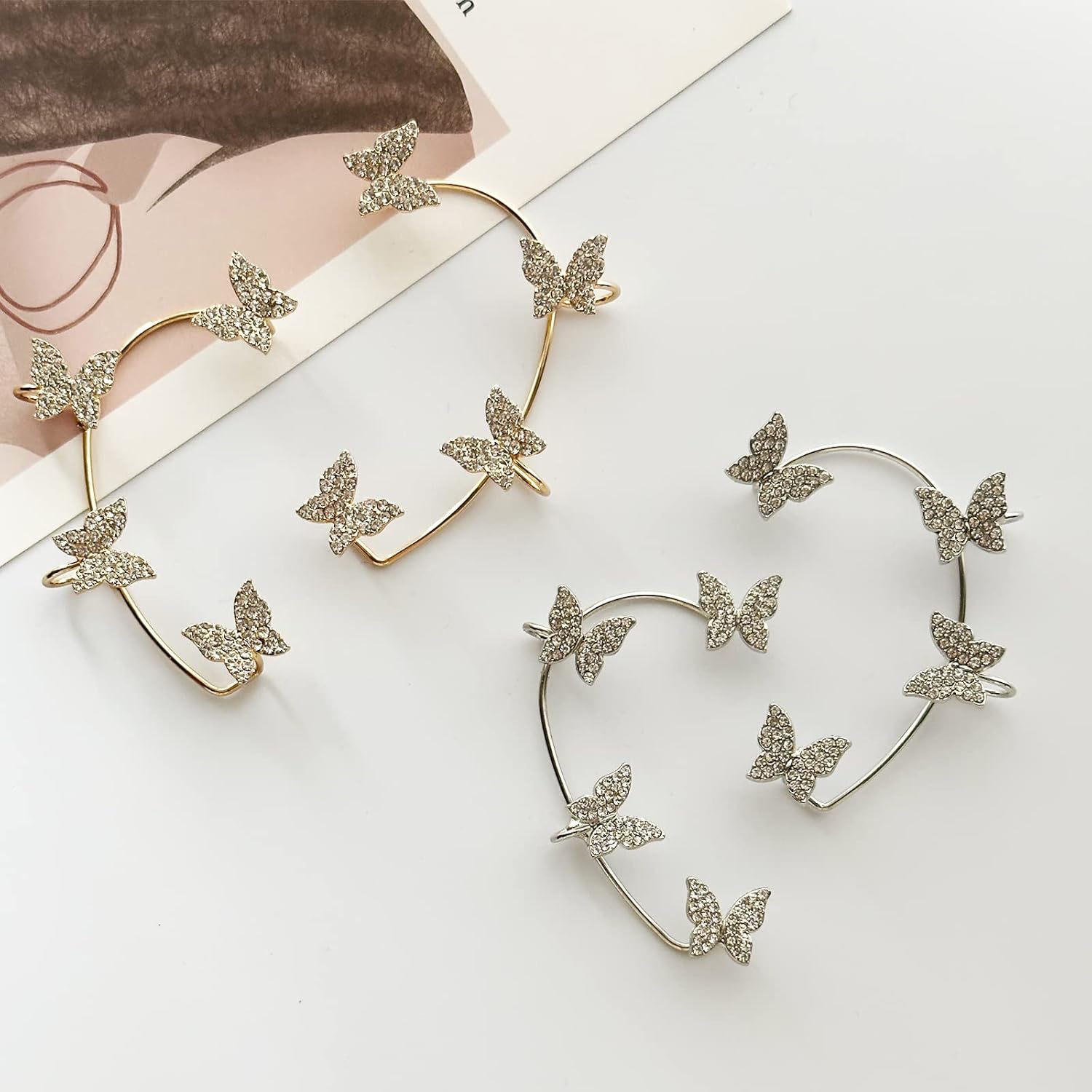 Stunning Butterfly Rhinestone Earrings for Women