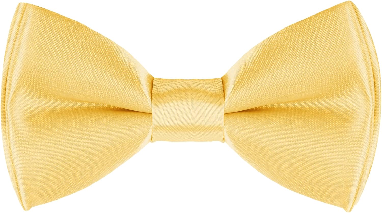 Boys Soft Adjustable Bow Tie Solid Color Satin