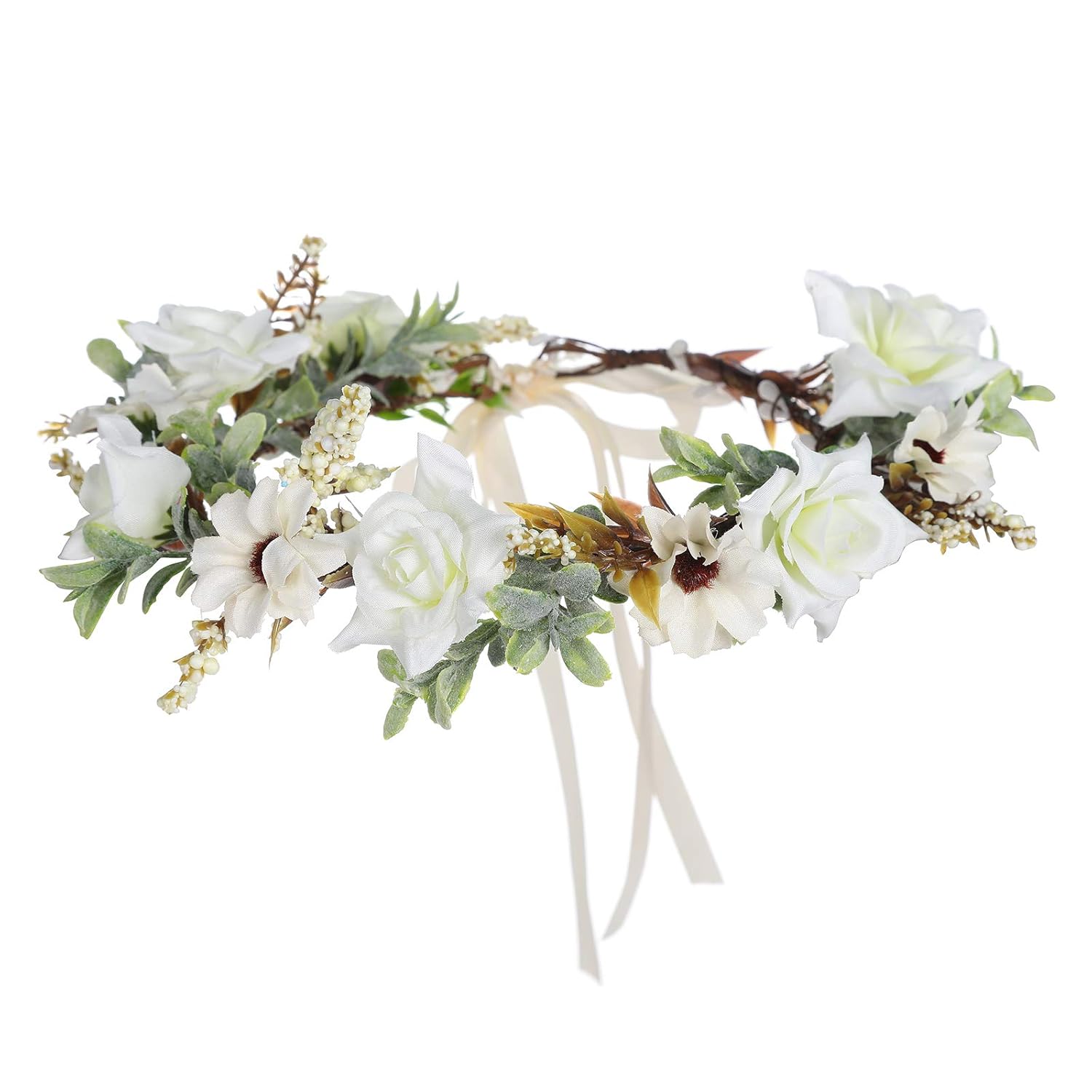 AWAYTR Floral Crown Headband