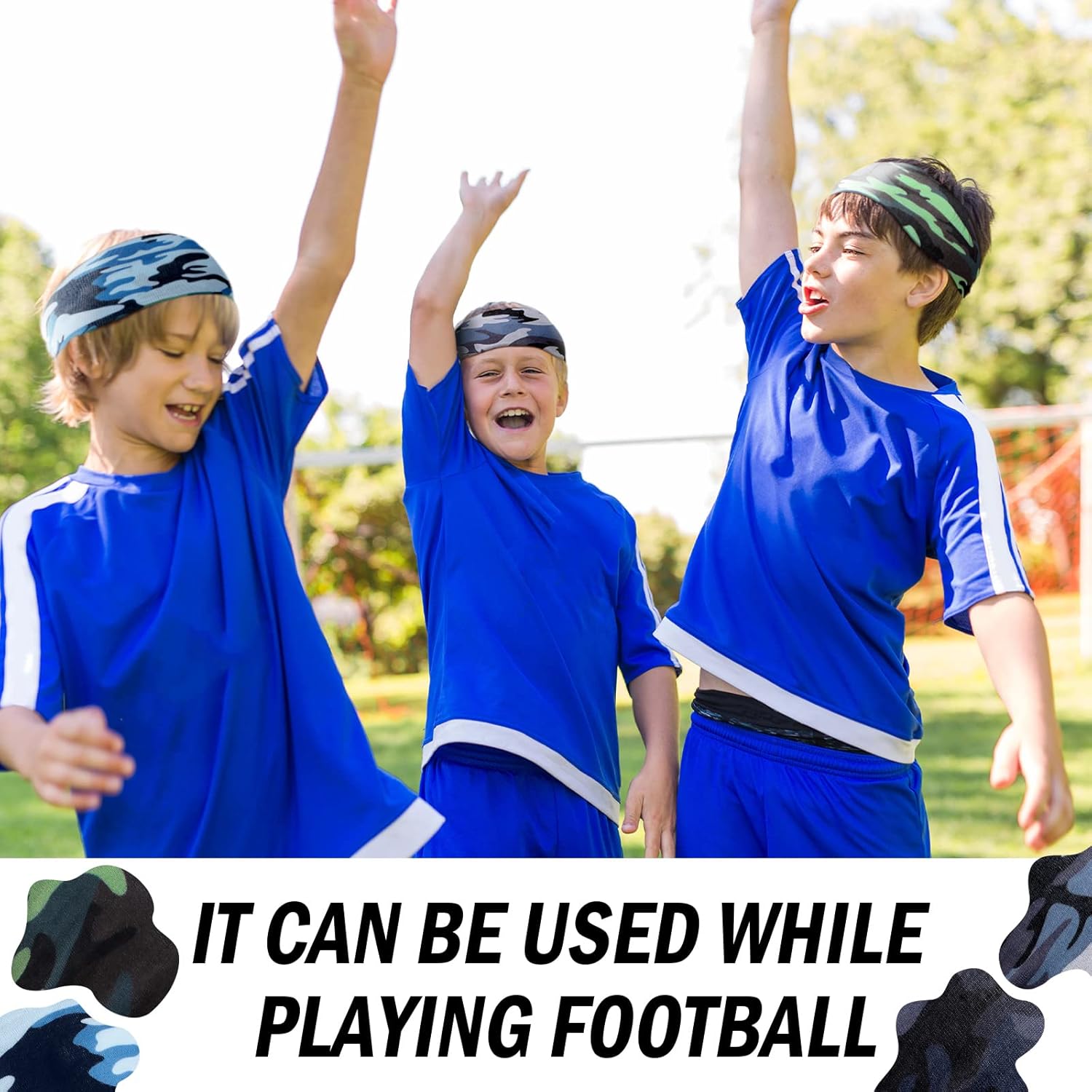 Zhanmai 8 Pack Sport Headbands for Kids