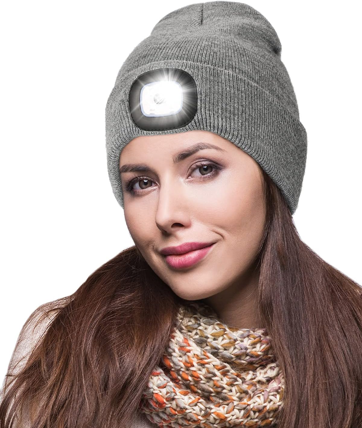 MELASA LED Beanie Hat with Light for Winter
