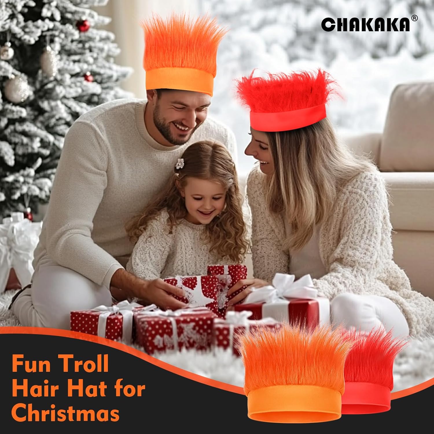 Curly Troll Headband Fun Party Accessories for Adults and Teens