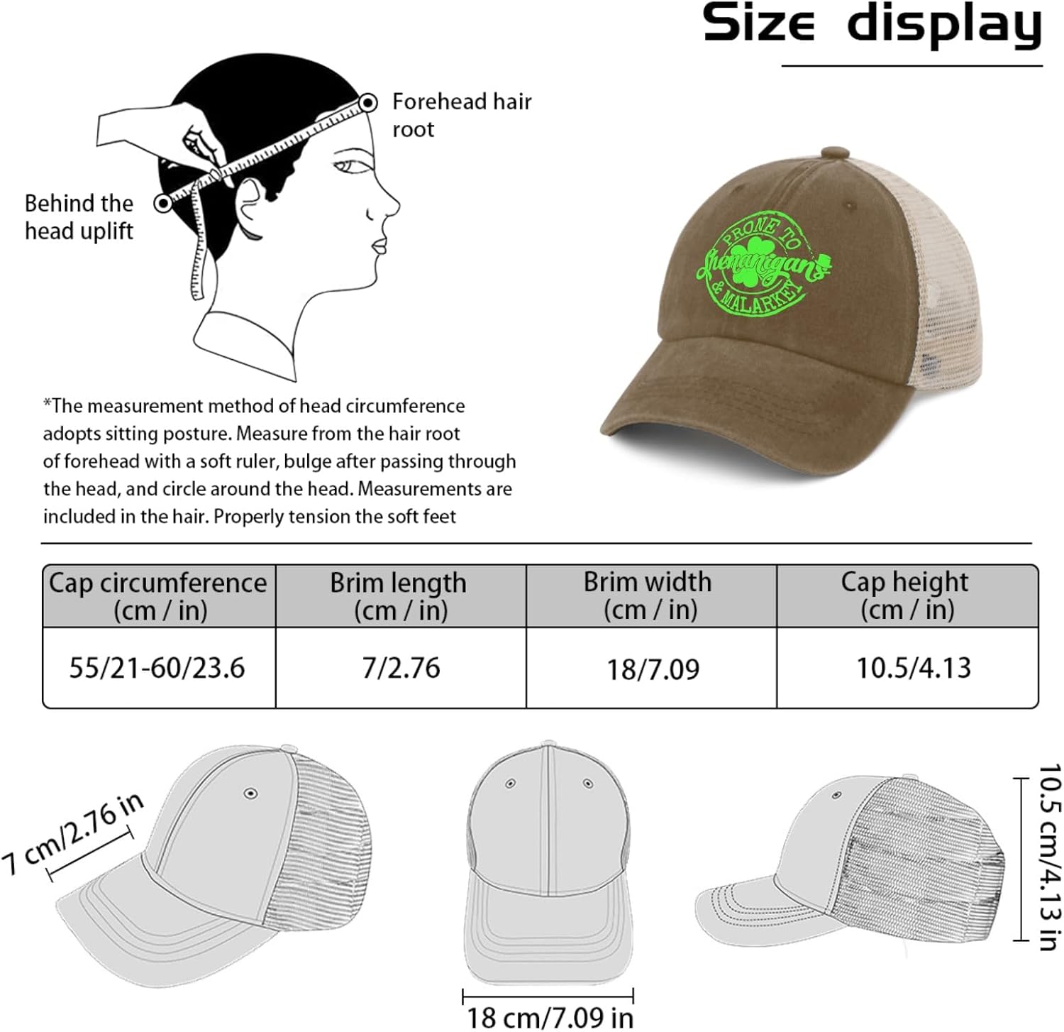 St Patricks Day Shamrock Lucky Hats for Men