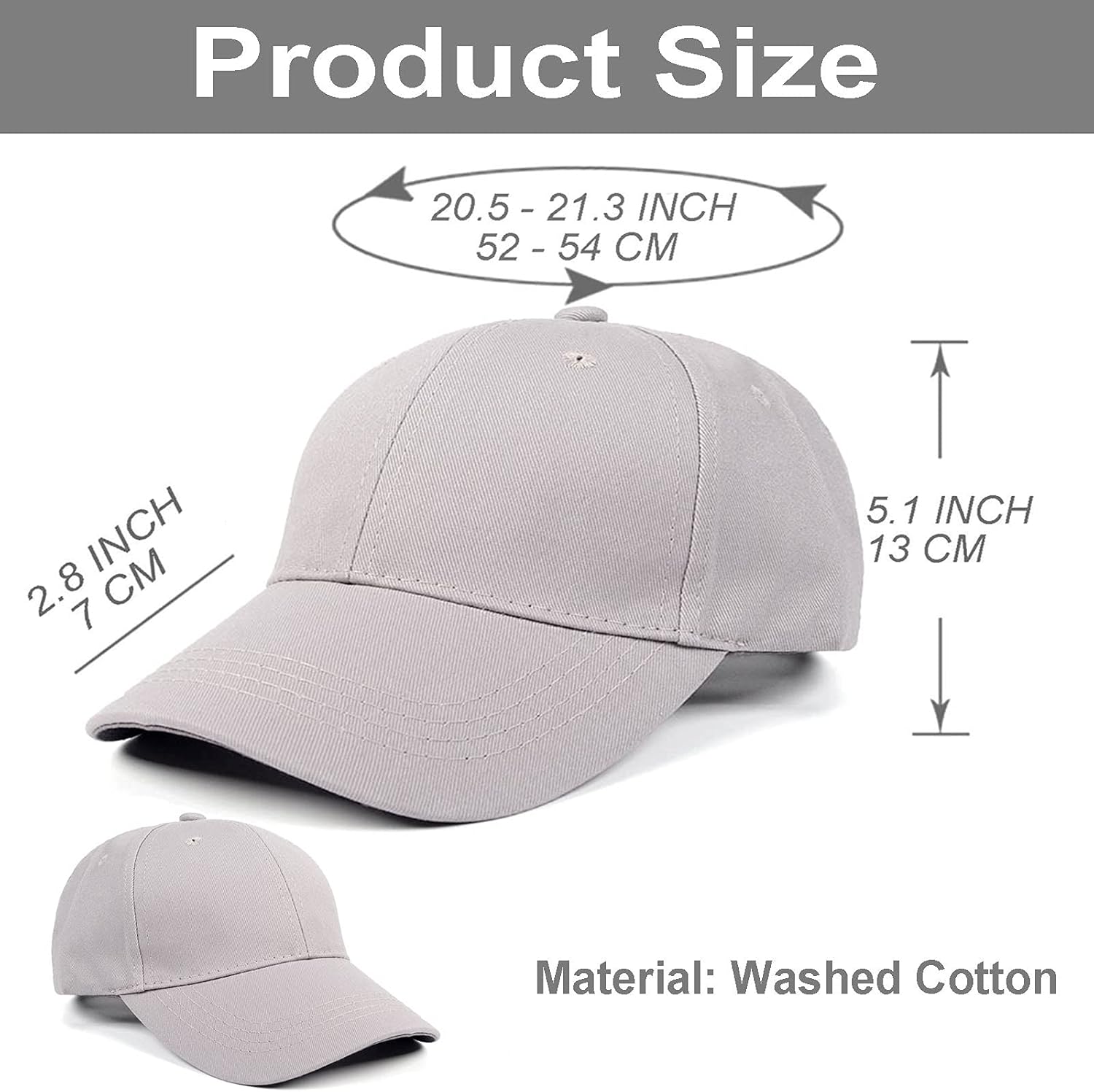 Beievedluck 4-Piece Toddler Baseball Hats
