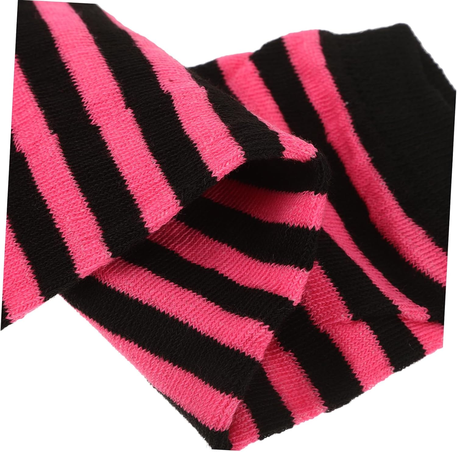 Women Fingerless Knitted Striped Arm Warmers for Winter