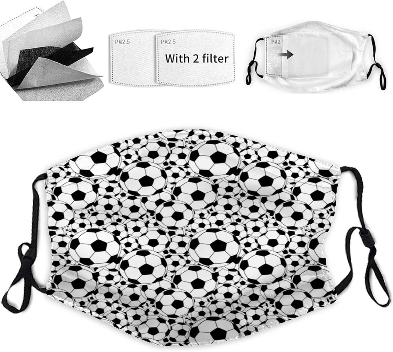 Reusable Face Mask Bandana with Filters