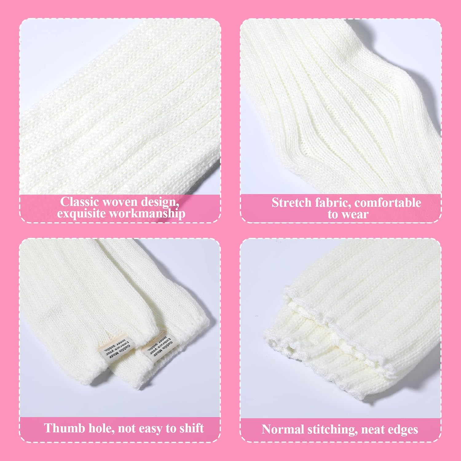 Psyqtsuary Y2K Arm Warmers Stretchy Fingerless Gloves for Women