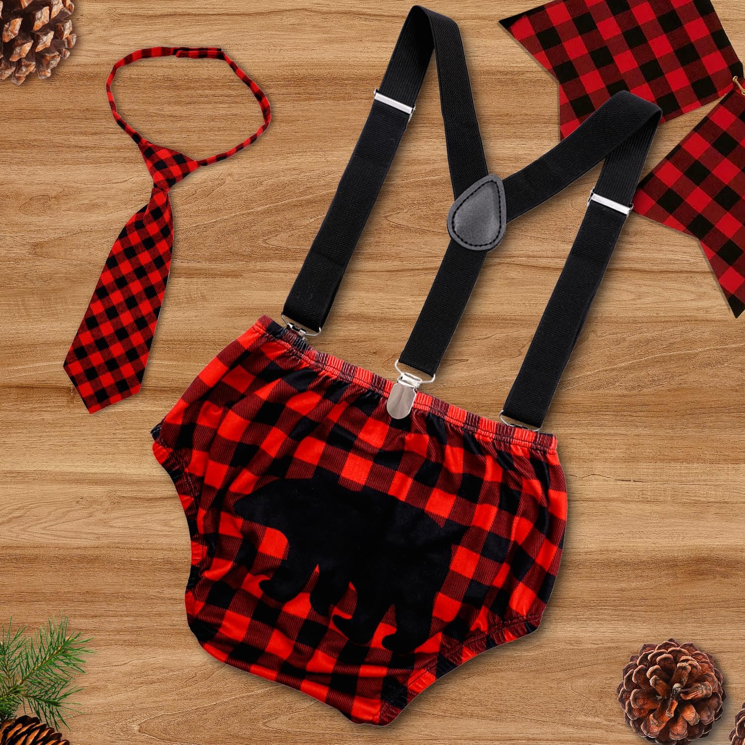 1st Birthday Outfit Lumberjack Camping Outfit Gicoherero