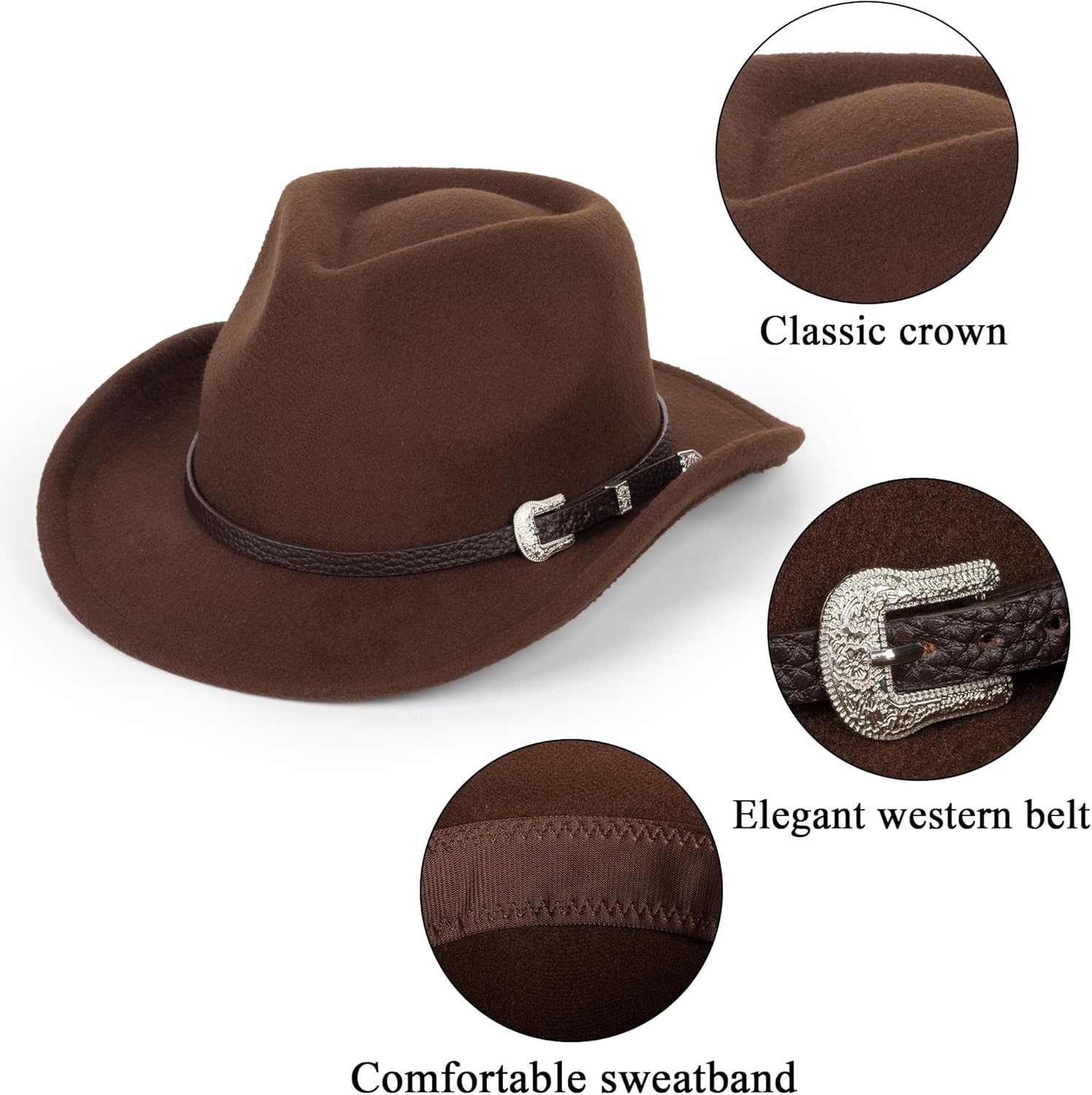 Stylish Comfortable cowboy Hat for Kids 3-6