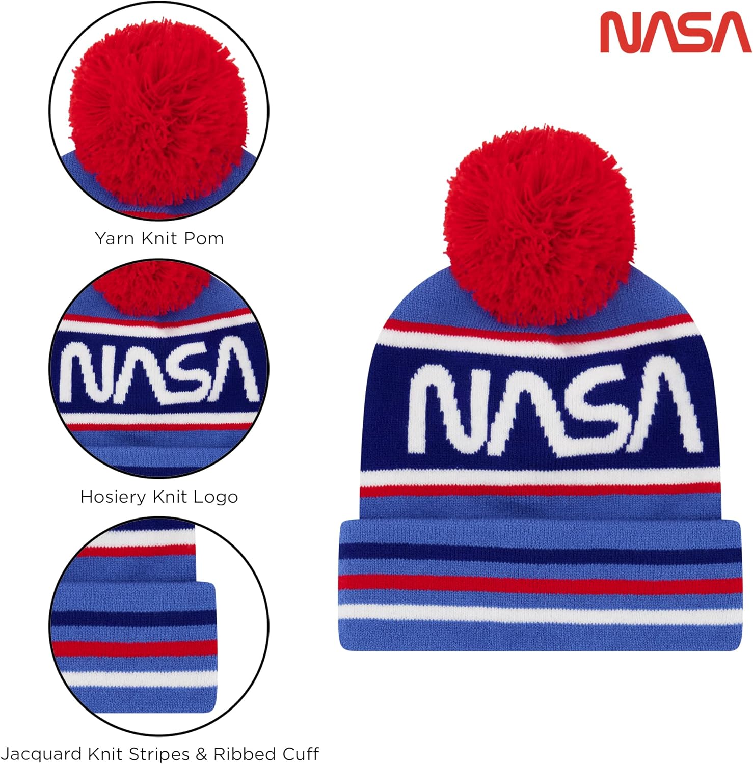 NASA Themed Winter Hat Gloves Set for Kids tas