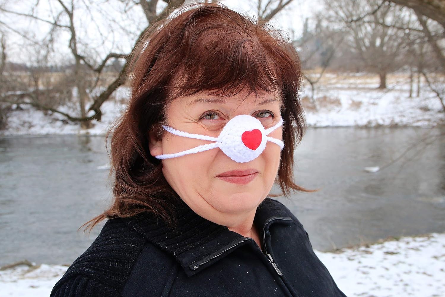 Crochet Sweetheart Nose Warmer - Perfect Gift for Him or Her