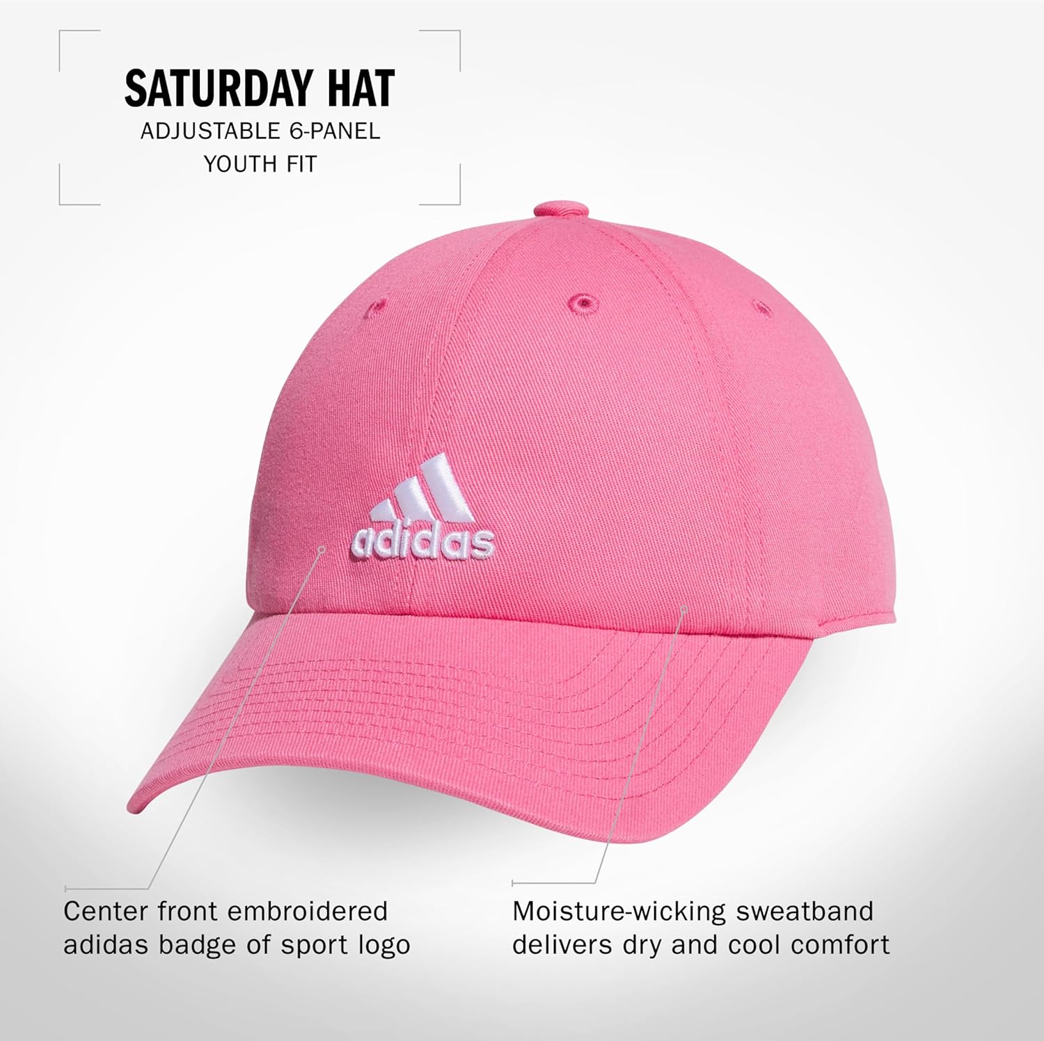 Adidas Kids Ultimate Washed Cotton Relaxed Fit Cap - Comfort Style Durability
