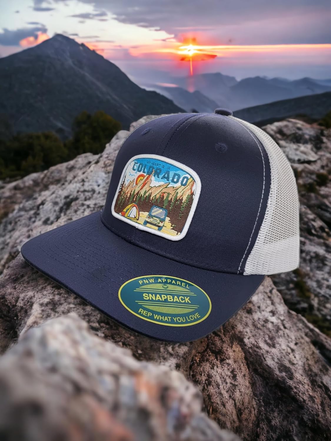 Colorado Trucker Hat with Woven Patch