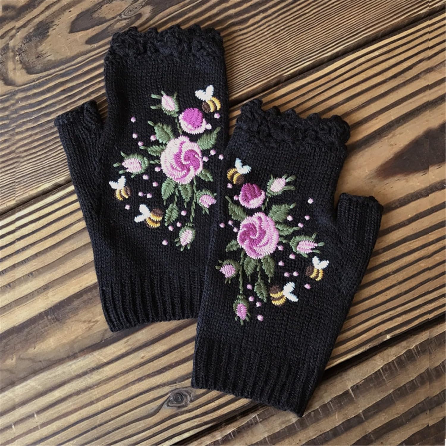 Winter Comfort Gloves for Women Fingerless with Elbow Protection