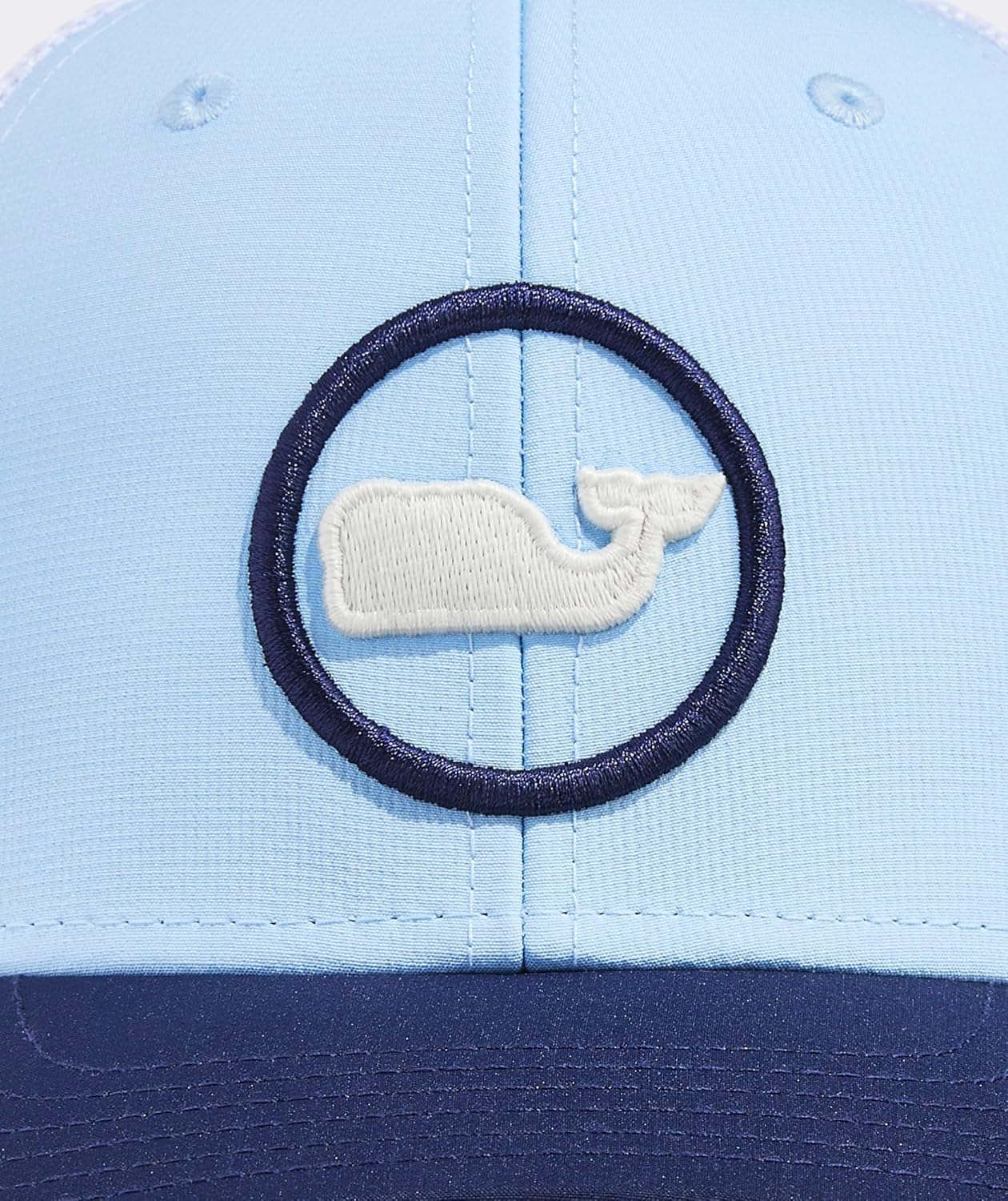 Vineyard Vines Boys Whale Dot Performance Trucker Hat Nautical Navy