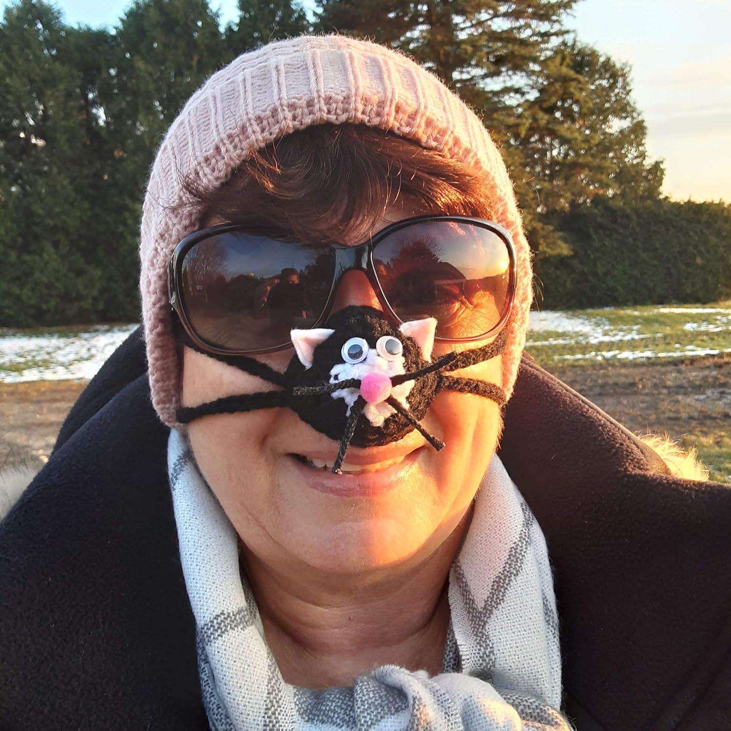Cuddly Kitty Crochet Cozy Nosewarmer
