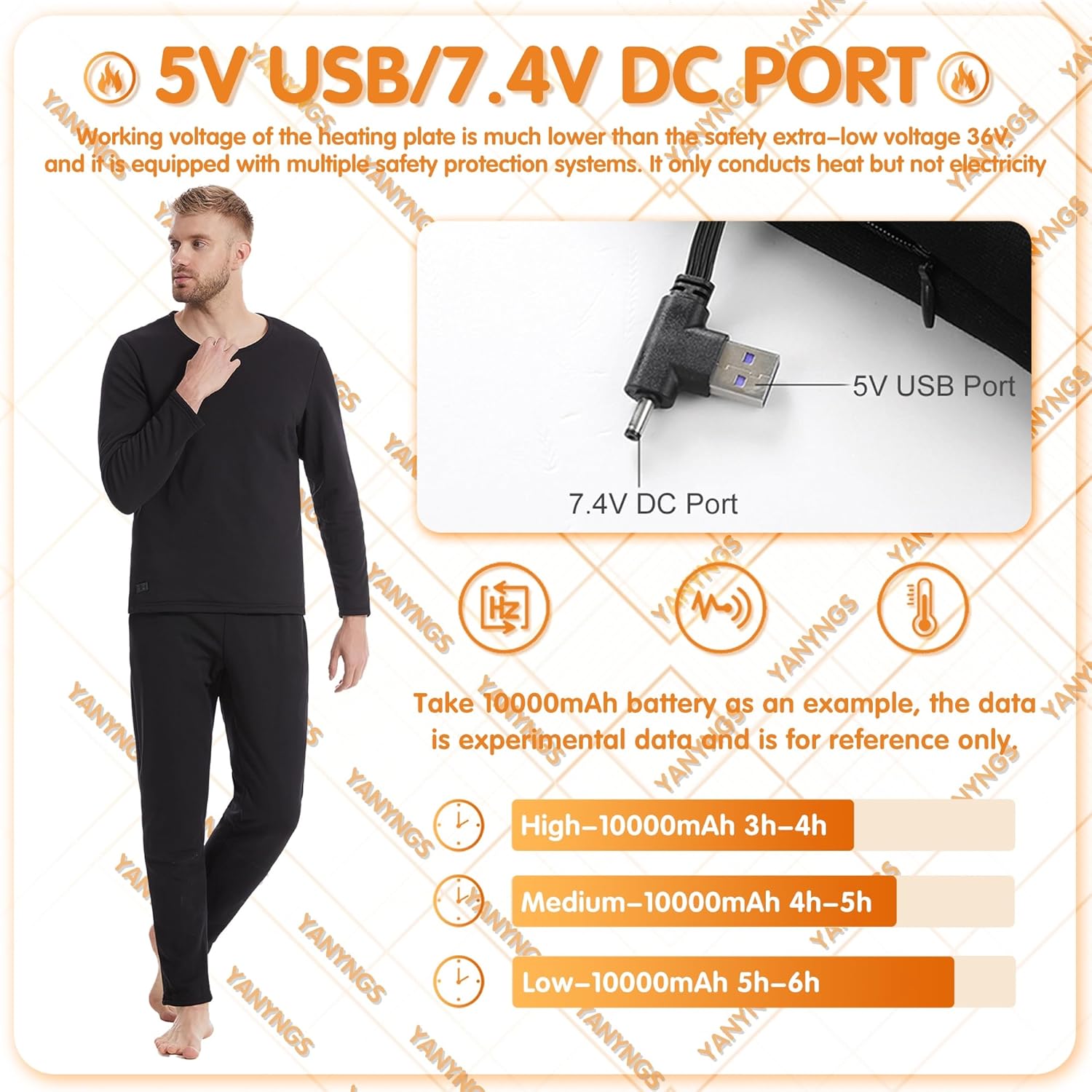YANYNGS Heater Thermal Underwear Set