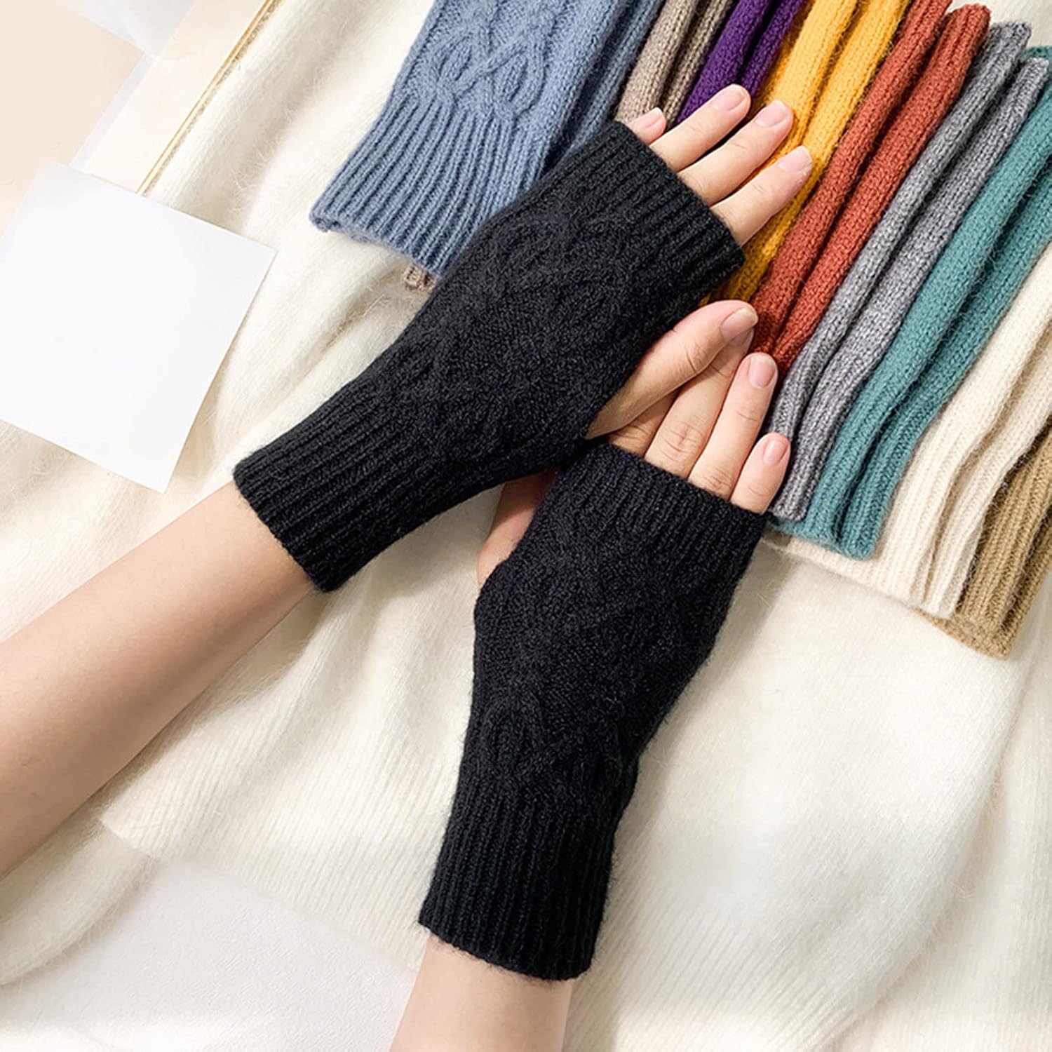 Warm Wrist Arm Warmers for Girls Boys