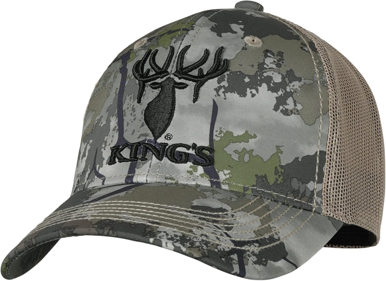 Front-Loaded Innovation Kings Camo Hunter Series Embroidered Mesh Hat