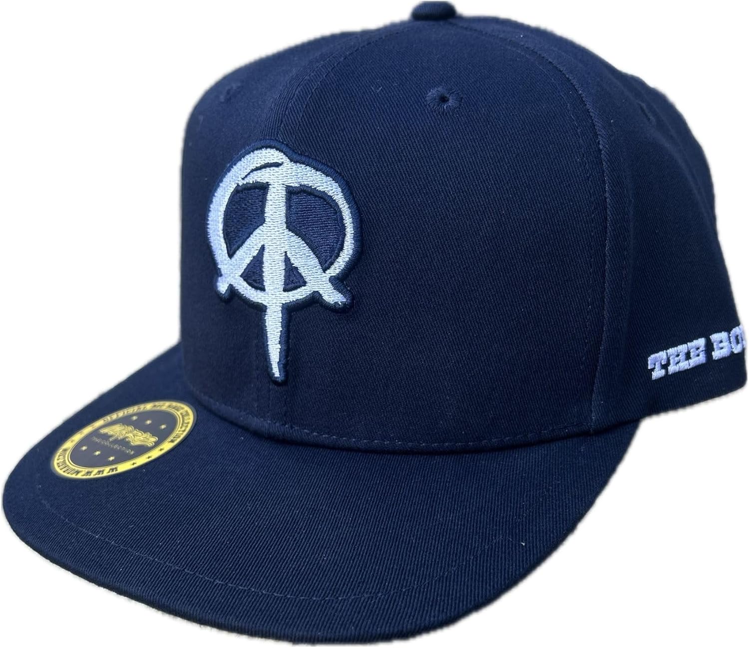 MO RAGZ Navy Flat Bill Hat Boys Series Peace Sign Logo