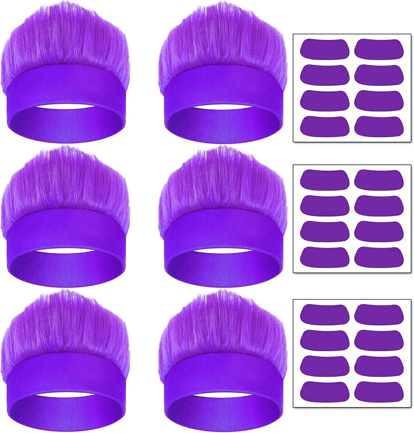 Carnival Activate 6-Piece Hairy Headband Set