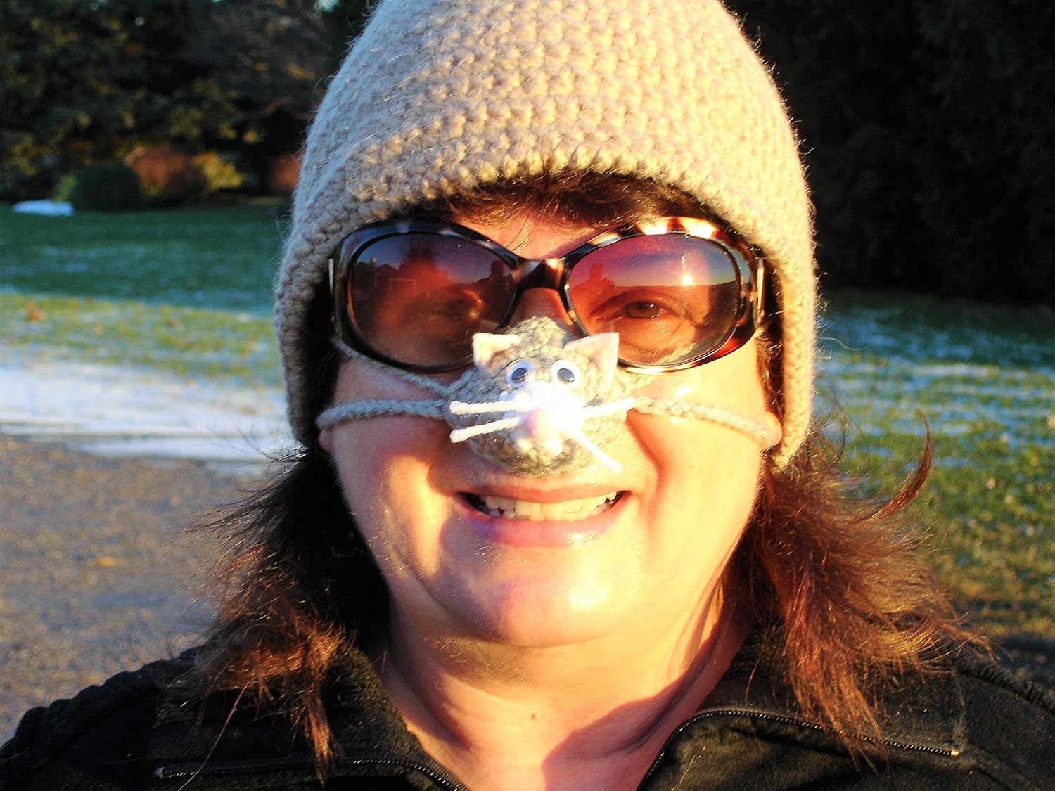 Cuddly Kitty Crochet Cozy Nosewarmer