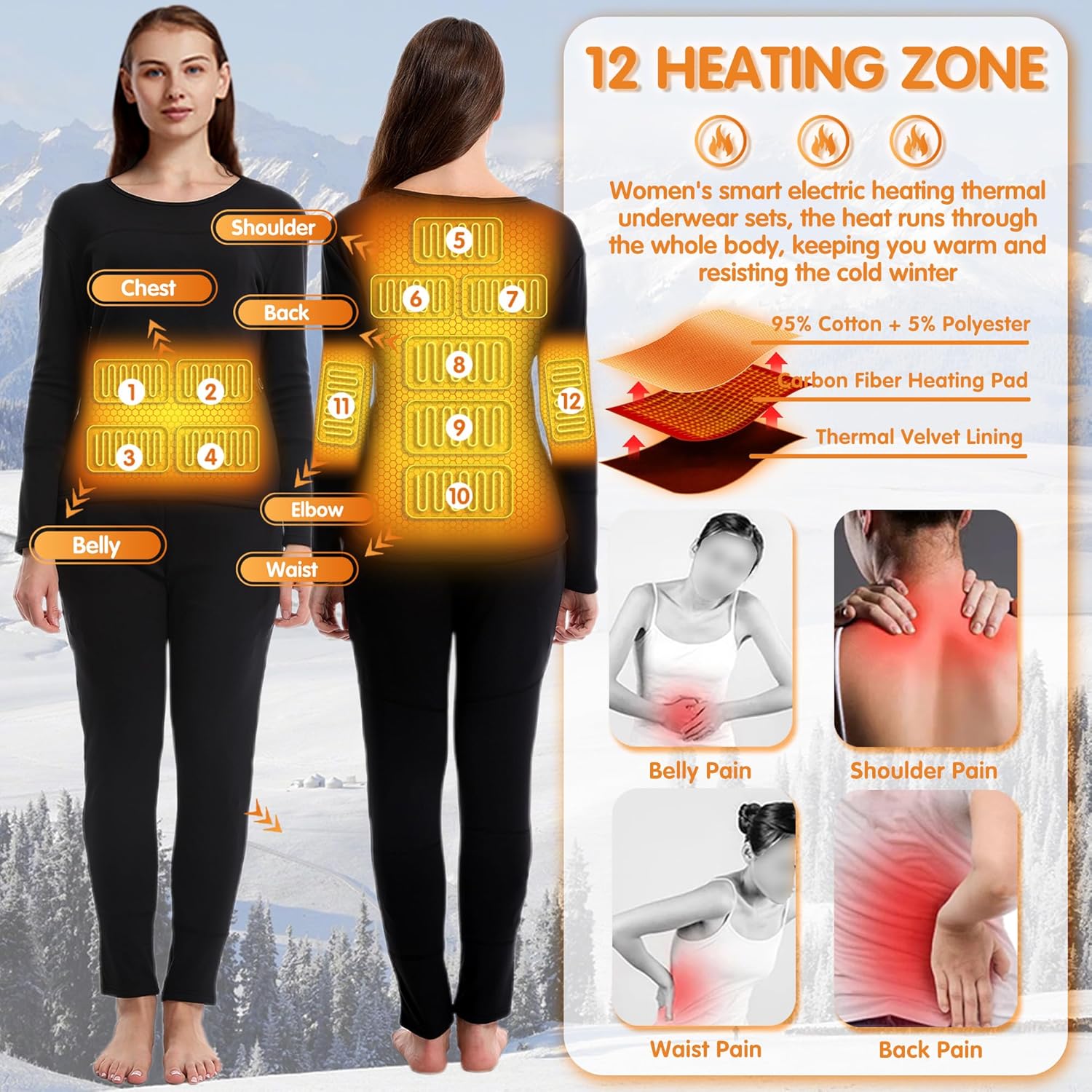 Thermal Base Layer for Hunting Skiing More
