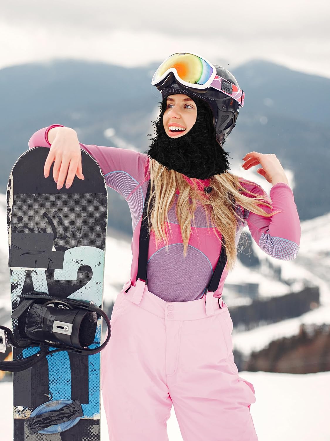 MGBPEI Distressed Balaclava Ski Mask for MenWomen - Windproof Stretchy Breathable