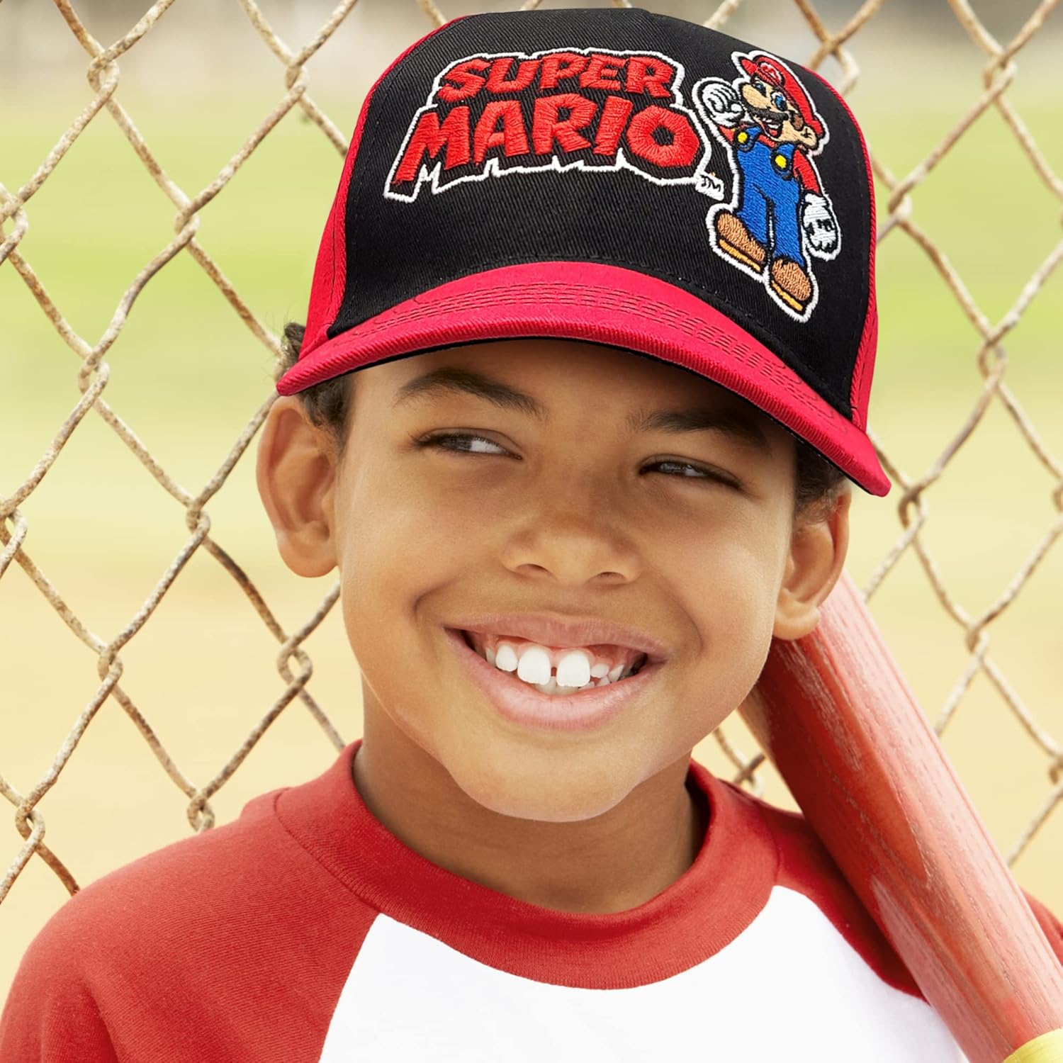 Nintendo Boys Super Mario Bros Cotton Baseball Cap 4-7
