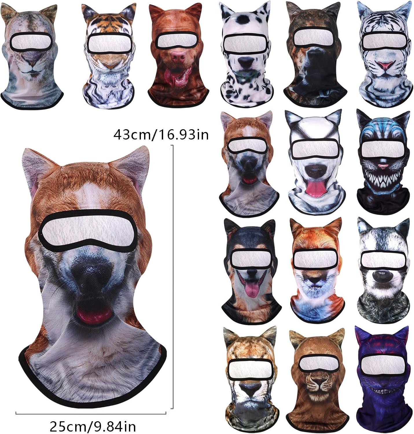 Get Ready for Ski Season 3D Animal Print Balaclava Mask