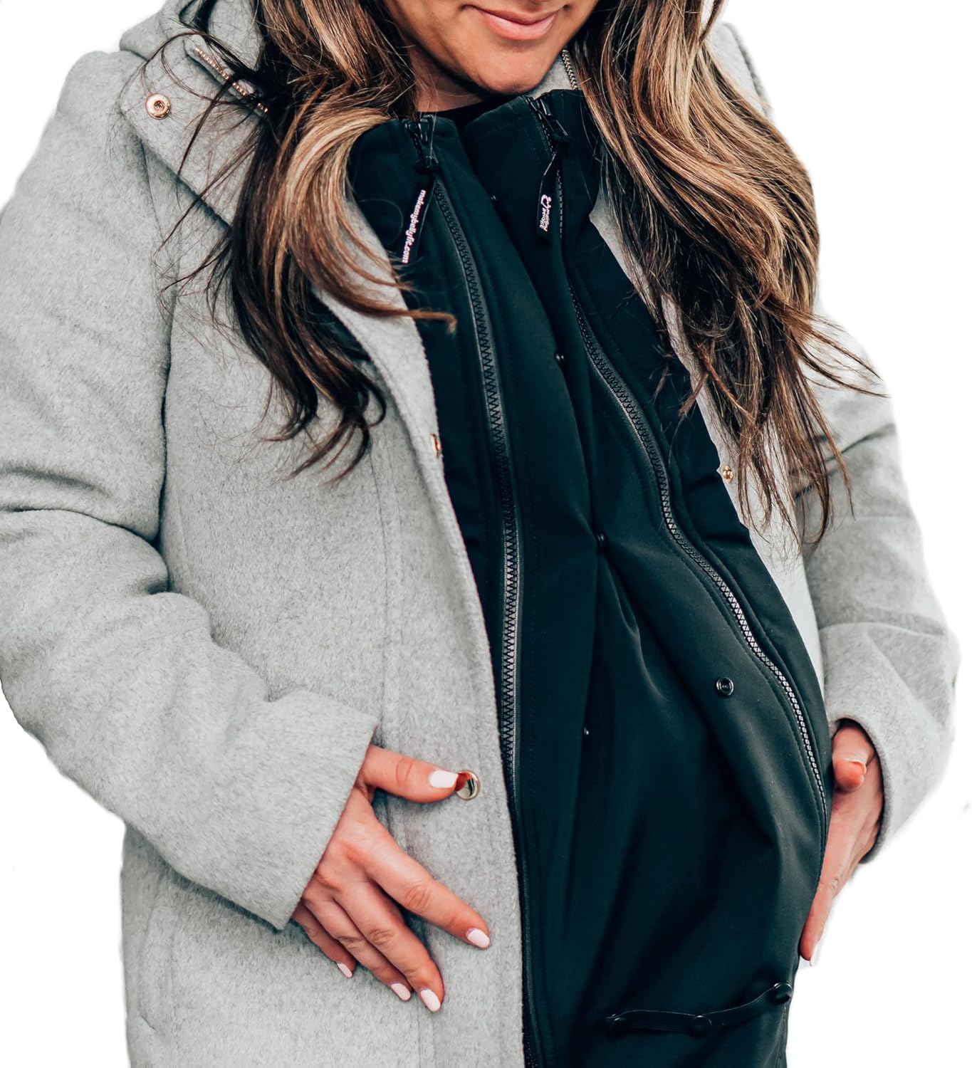 Ideal Maternity Jacket Extender Black Fits Most Zips