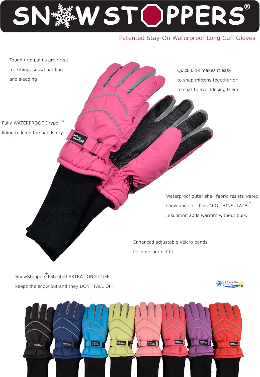 Cozy Waterproof Kids Winter Gloves