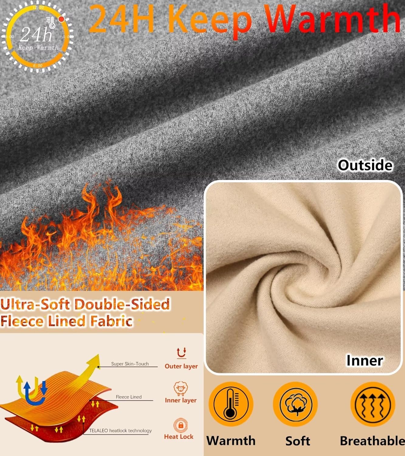 TELALEO Thermal Pajamas