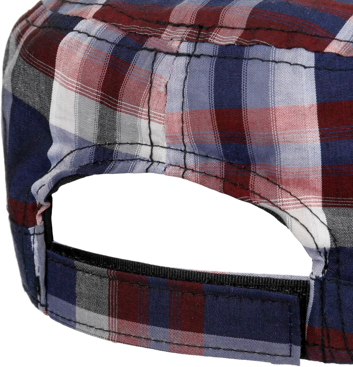 Lipodo Classic Cotton Check Army Cap - WomenMen